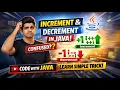 Java Increment Decrement Operators Explained with Simple Trick Telugu 2025 B Sc BTech MCA MSC
