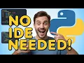 Python Coding Without IDE Write Run Python in Text Editor AI Nikhil ModelMind