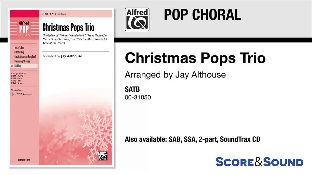 Christmas Pops Trio, arr. Jay Althouse – Score & Sound