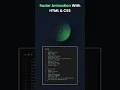 Radar Animation With HTML CSS