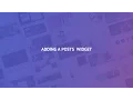 5 2 Adding Posts Widget