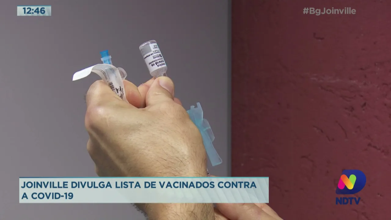 Joinville divulga lista de vacinados contra a Covid-19