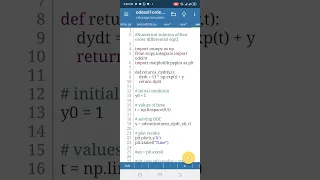 solve differential eqns in python