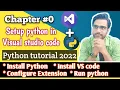 Chapter 0 - Getting started with python visual studio code
