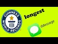 Longest iMessage of 2018