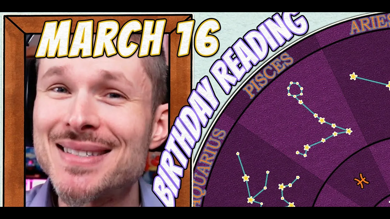 Outline Video 'Secret Language of Birthdays' March 16 Birthday Reading 🎈🥳