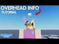 How to Make an Overhead Billboard GUI in Roblox Studio Show Name Rank Platform