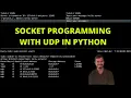 Socket Programming with UDP in Python Computer Networking Tutorial Interview Question