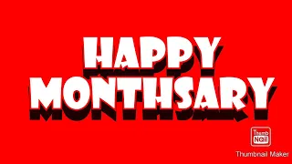 HAPPY MONTHSARY MESSAGE