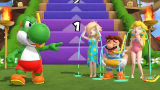 Mario Party 9 - Yoshi Vs Rosalina Vs Mario Vs Peach! Step It Up Ultimate Challenge