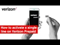 How to activate a single line on Verizon Prepaid