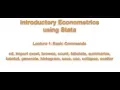 Lab 1 Basic Stata commands count tabulate summarize tabstat generate histogram collapse
