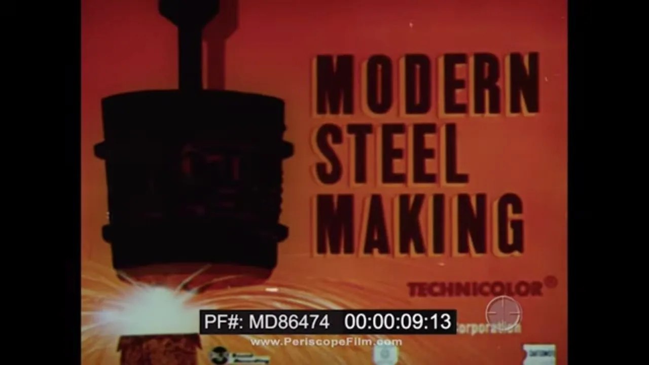 UNITED STATES STEEL CORPORATION MODERN STEEL MAKING PROMOTIONAL FILM MD86474