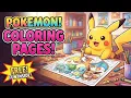 Pokemon Coloring Page Easy Coloring for Kids Print Color Fun