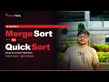 Merge Sort vs Quick Sort Divide and Conquer Algorithm In Bengali Emon Rahman Lecture-01