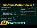 Function Definition in C