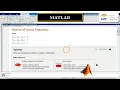 Matlab Optimisation Toolbox Linear Equations