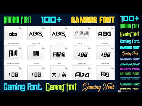 How to Download Gaming Fonts Free Download. 100+ Best Gaming Fonts Free Download,
