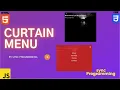 Creating Curtain Menu Using HTML CSS and Javascript