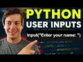 Python User Inputs Explained in 15 Minutes