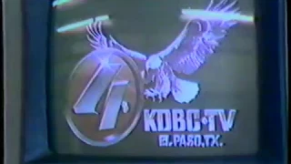 1984 KDBC TV4 News Tease and Promos El Paso