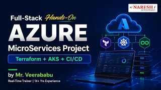 Azure Microservices Project | Terraform | AKS + CI/CD | Veerababu | Naresh IT
