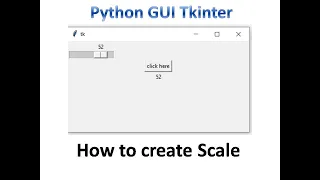 Scale in Tkinter Python Tkinter GUI Tutorial part16