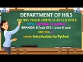 Strings In Python Python Programming And Data Science CSE Online Education DBS Talks