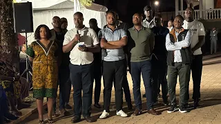King Oyo’s Cousin Delivers Emotional Speech at Vigil at His Buziga Residence