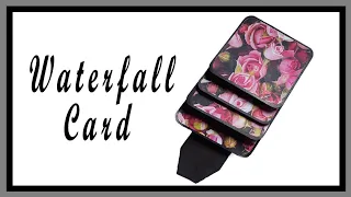 how to make waterfall card waterfall card for scrapbook diy