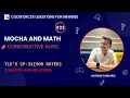 Mocha and Math Codeforces TLE - Eliminators s CP31 900 Rated Q-23