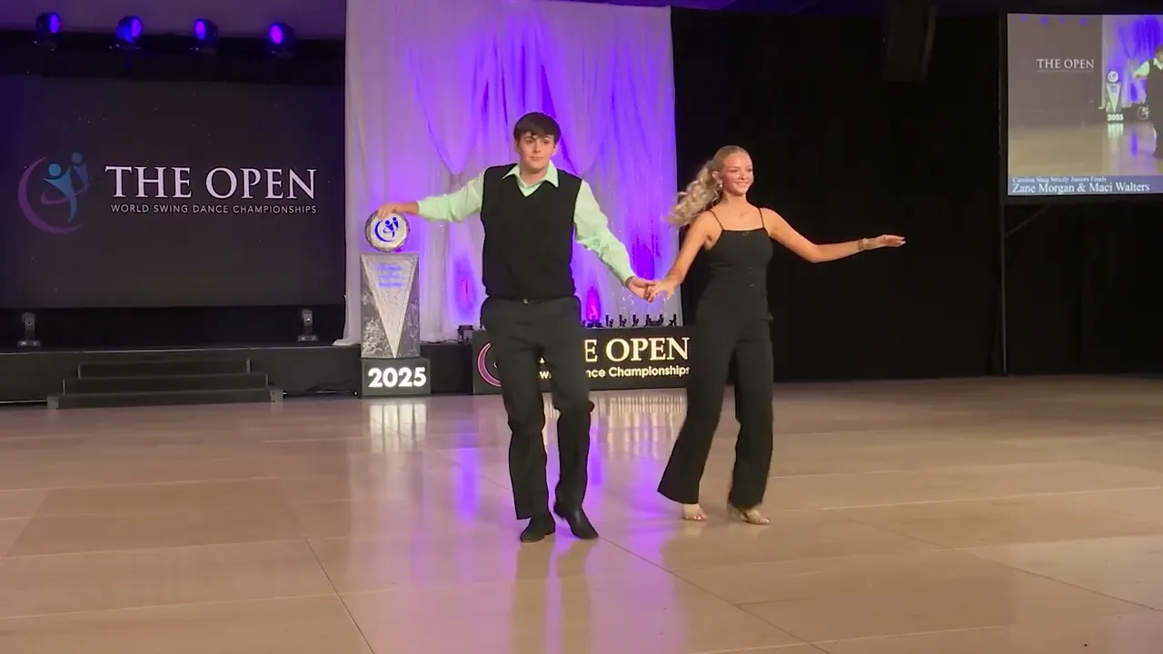 Zane Morgan and Maci Walters - 2nd Place Strictly Shag - Juniors - The Open 2025