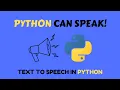Did you know that Python can speak Text to speech in Python gtts