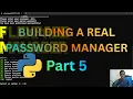 Building a Password Manager in Python Part 5 New Shortcuts Commands Pretty Print JSON etc