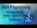 Scanner Class - Define Integer Double String Using Java