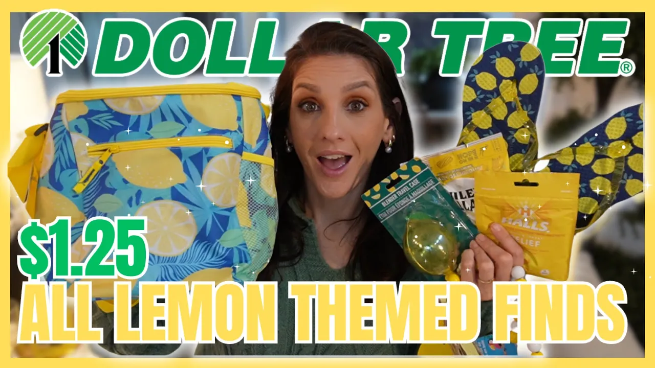 *LEMONS* DOLLAR TREE HAUL | $1.25 all LEMON FINDS | Cleaning, Decor, Accessories +