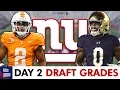 Giants Draft Grades For Round 2 3 ft Colton Hood Malachi Fields 2026 NFL Draft