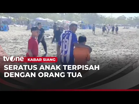 Banyak Anak Terpisah Dari Orang Tua di Pantai