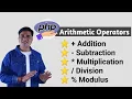 Arithmetic Operators in PHP PHP arithmetic operators