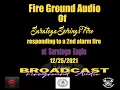 audio of Saratoga Springs FD responding to working fire