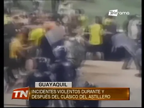 Incidentes violentos durante y después del clásico del astillero