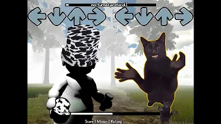 Clapping Cat meme vs Guardian whistling sings Nocturnal Protocol - Friday Night Funkin' fnf cat mods