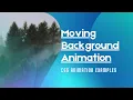 Moving Cloud Animation CSS Moving Background