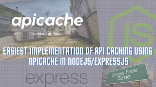 EASIEST METHOD to enable API caching in Node JS Express JS server using apicache