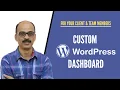 Customize wordpress dashboard for your client or team members WordPress Tutorial 2022
