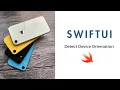 SwiftUI Xcode 15 Detect Orientation Changed DeviceRotate iOSTutorial 2023