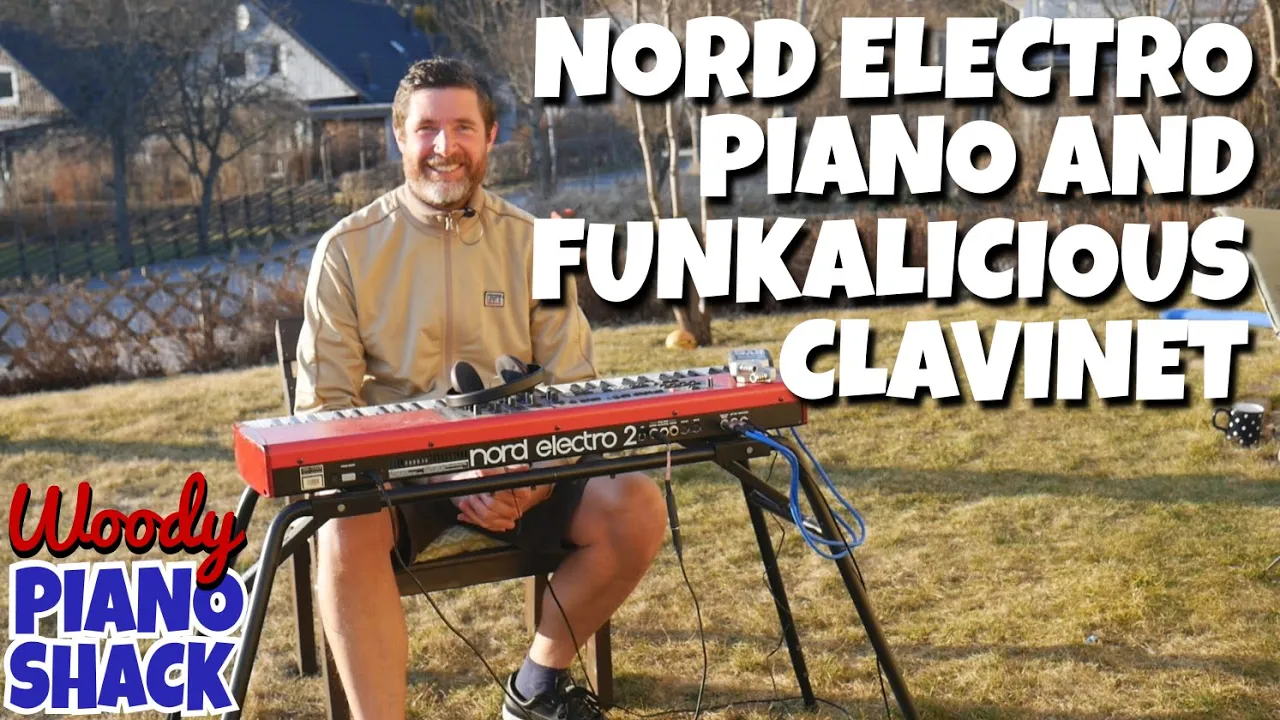 Demo and review of Nord Electro 2 rhodes, pianos and mutha funkin' clavinet