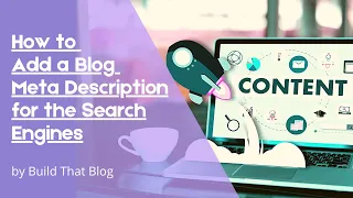 Add a Meta Description to Your WordPress Blog for the Search Engines