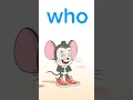 Kindergarten Sight Words Who ABCmouse
