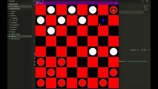 I made a checkers game in python Here s the demo